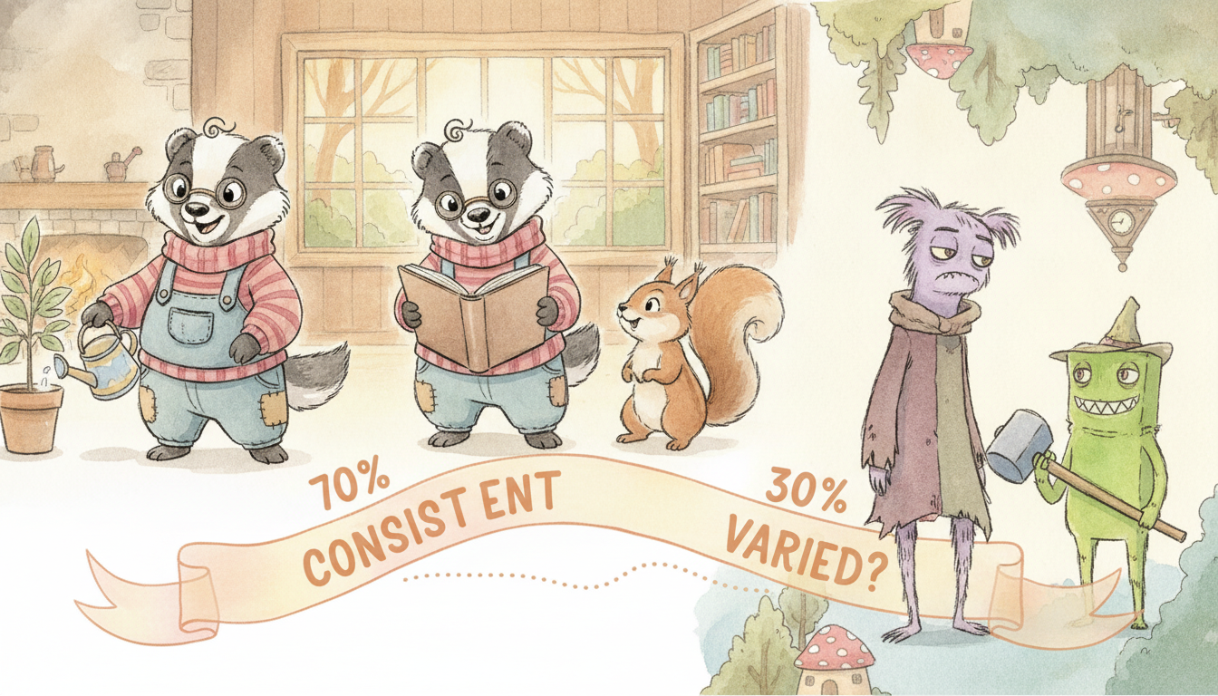Character Consistency: What is the 70/30 Rule for Storybooks?